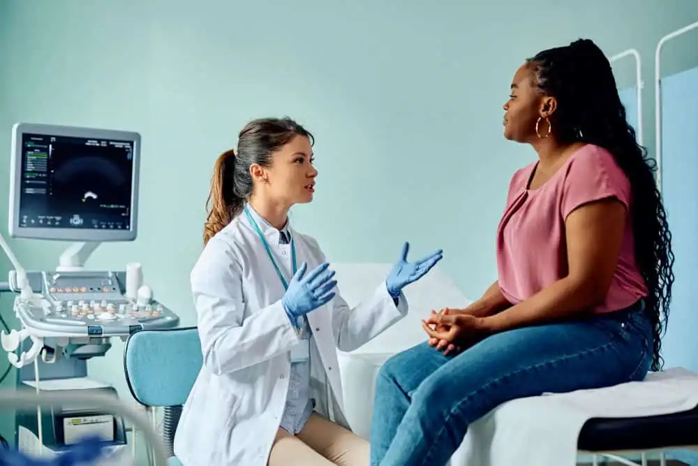 Rejuvenating Intimacy: Exploring Surgical Solutions for Vaginal Laxity 1 Woman have consultation about vaginal laxity Oxted